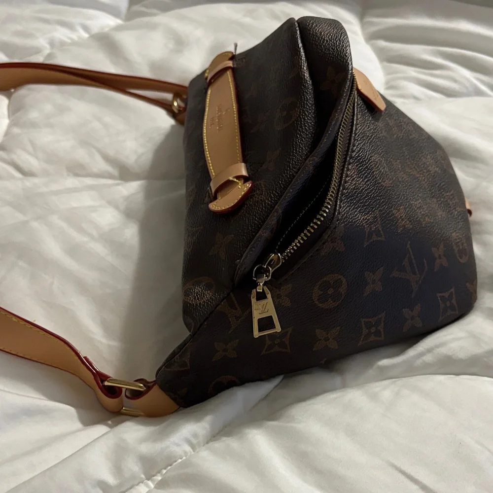 Inspired by Dark Brown Monogram Fanny pack - Picture 2 of 6